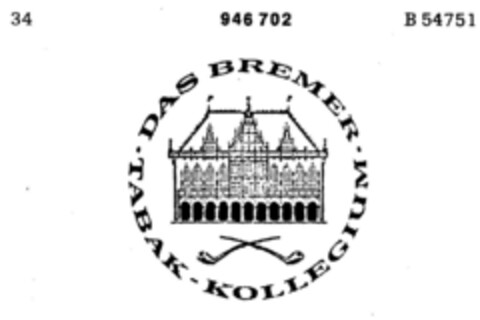 TABAK-KOLLEGIUM Logo (DPMA, 09.08.1975)
