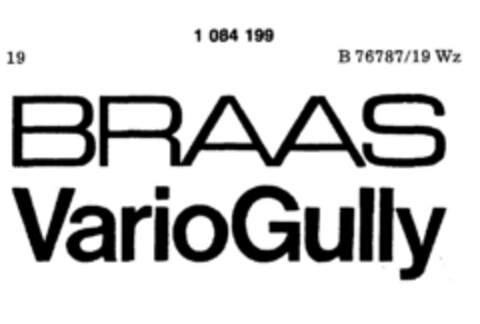 BRAAS VarioGully Logo (DPMA, 11.04.1985)