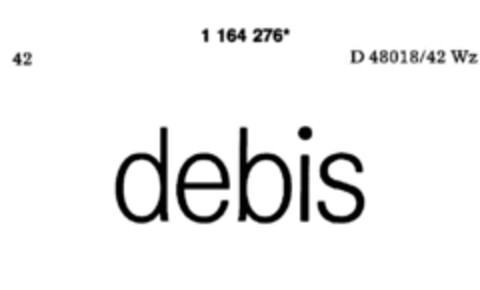 debis Logo (DPMA, 22.05.1990)