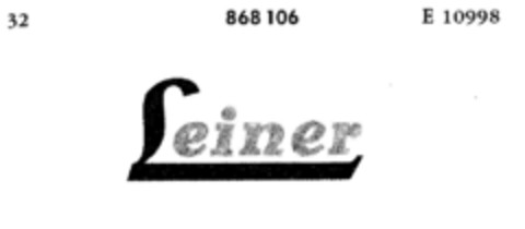 Leiner Logo (DPMA, 05.06.1965)