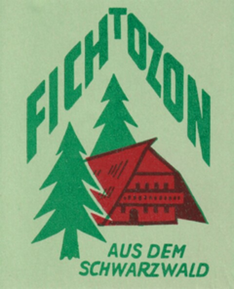 FICHTOZON AUS DEM SCHWARZWALD Logo (DPMA, 04/30/1958)