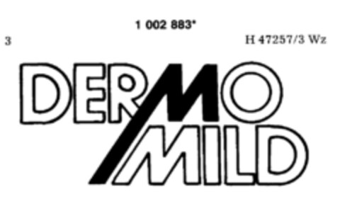 DERMO MILD Logo (DPMA, 12.03.1980)