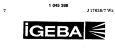 IGEBA Logo (DPMA, 11.06.1982)