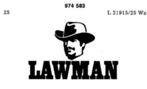 LAWMAN Logo (DPMA, 14.09.1977)