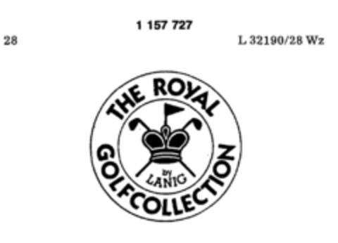 THE ROYAL GOLFCOLLECTION Logo (DPMA, 04/07/1989)