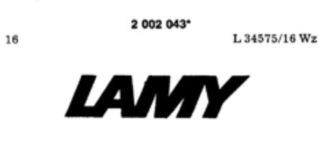 LAMY Logo (DPMA, 16.05.1991)