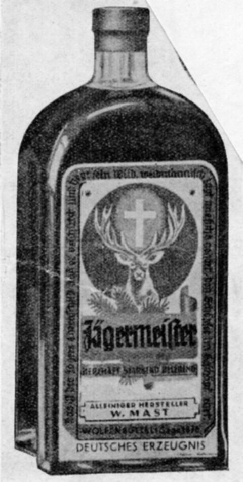 Jägermeister W. MAST Logo (DPMA, 11/06/1937)