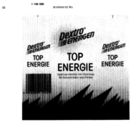 Dextro ENERGEN TOP ENERGIE Logo (DPMA, 22.10.1988)