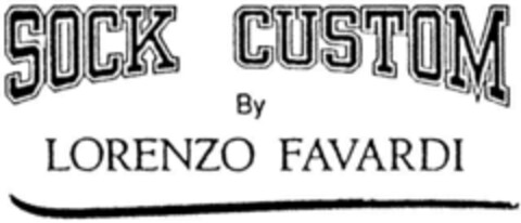 SOCK CUSTOM By LORENZO FAVARDI Logo (DPMA, 01/26/1993)