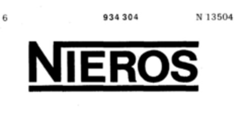 NIEROS Logo (DPMA, 05.04.1973)