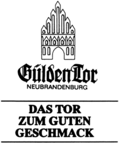 GüldenTor NEUBRANDENBURG Logo (DPMA, 02.12.1992)