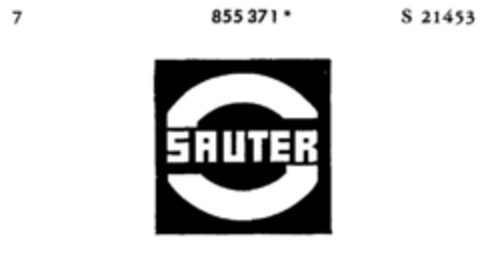 SAUTER Logo (DPMA, 06.09.1968)