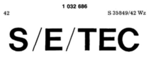 S / E / TEC Logo (DPMA, 23.01.1981)