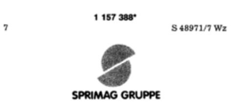 S SPRIMAG GRUPPE Logo (DPMA, 25.08.1989)