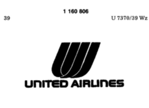 UNITED AIRLINES Logo (DPMA, 28.10.1988)