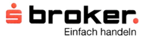 S broker. Einfach handeln Logo (DPMA, 12.03.2010)