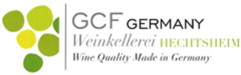 GCF GERMANY Weinkellerei HECHTSHEIM Wine Quality Made in Germany Logo (DPMA, 08.04.2016)