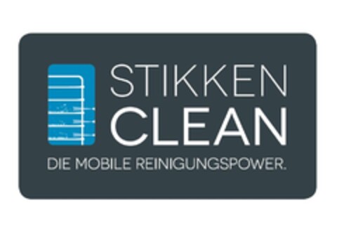 STIKKEN CLEAN DIE MOBILE REINIGUNGSPOWER. Logo (DPMA, 19.01.2016)