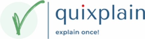 quixplain explain once! Logo (DPMA, 26.04.2022)