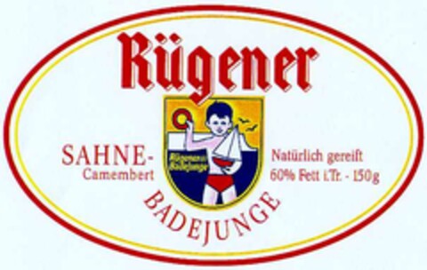 Rügener BADEJUNGE SAHNE-Camembert Logo (DPMA, 13.05.2002)