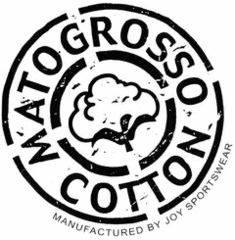 MATOGROSSO COTTON MANUFACTURED BY JOY SPORTSWEAR Logo (DPMA, 29.12.2004)
