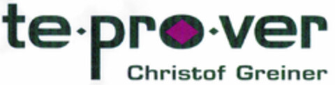 te·pro·ver Christof Greiner Logo (DPMA, 12.06.1998)