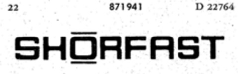 SHORFAST Logo (DPMA, 31.10.1968)