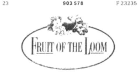 FRUIT OF THE LOOM Logo (DPMA, 16.02.1972)