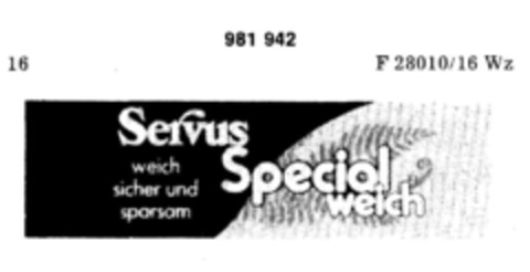 Servus Special weich Logo (DPMA, 02.05.1978)