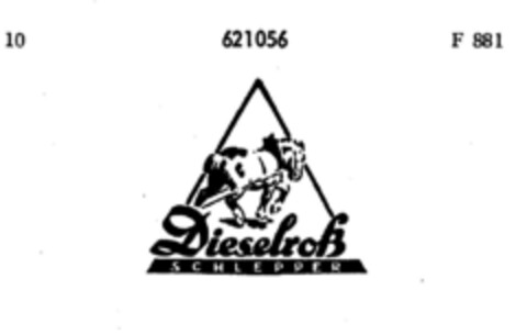 Dieselroß SCHLEPPER Logo (DPMA, 07/22/1950)