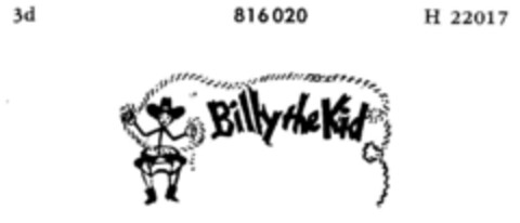 Billy the Kid Logo (DPMA, 09/04/1962)