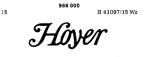 Hoyer Logo (DPMA, 11.11.1975)