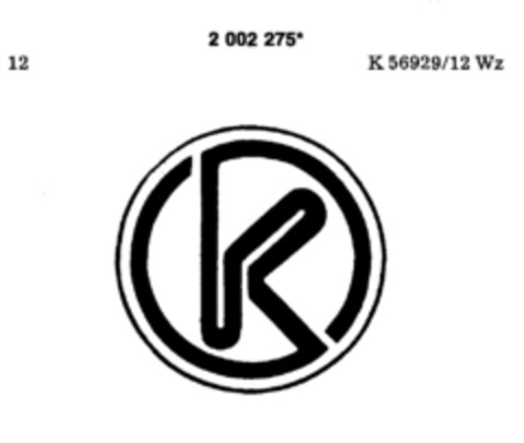 K Logo (DPMA, 18.10.1990)