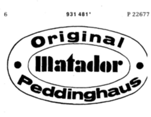 Original Matador Peddinghaus Logo (DPMA, 12.02.1975)