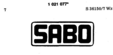 SABO Logo (DPMA, 08.04.1981)