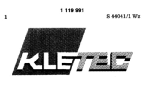 KLETEC Logo (DPMA, 11.11.1986)