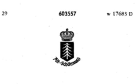 Alt - Schönwald Logo (DPMA, 18.05.1949)