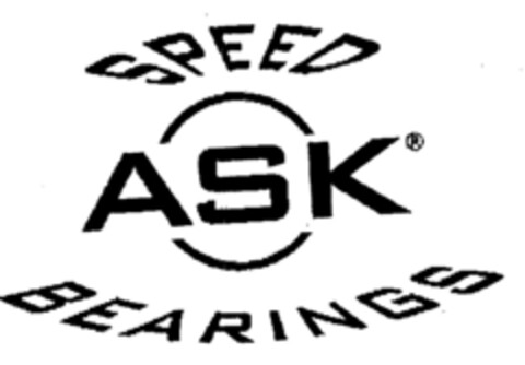 SPEED ASK BEARINGS Logo (DPMA, 14.12.2000)