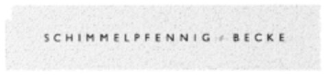 SCHIMMELPFENNIG + BECKE Logo (DPMA, 07/19/2001)