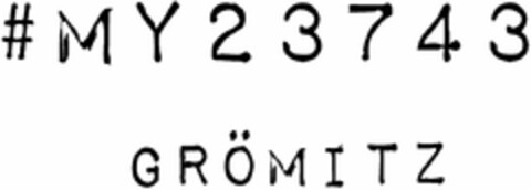 #MY23743 GRÖMITZ Logo (DPMA, 22.06.2021)