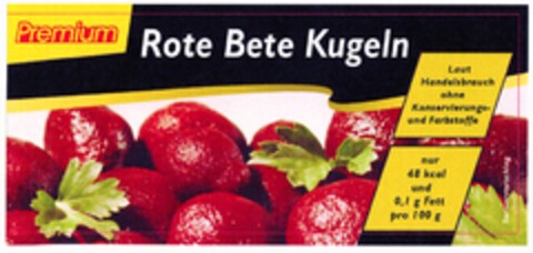 Premium Rote Bete Kugeln Logo (DPMA, 29.03.2006)