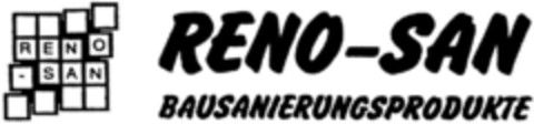 RENO-SAN BAUSANIERUNGSPRODUKTE Logo (DPMA, 29.09.1995)