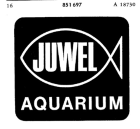 JUWEL AQUARIUM Logo (DPMA, 20.01.1968)