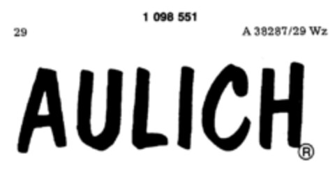 AULICH Logo (DPMA, 05.03.1984)