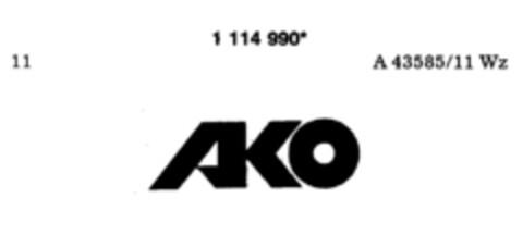 AKO Logo (DPMA, 10/17/1987)