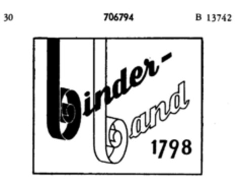 binder-band 1798 Logo (DPMA, 15.03.1956)