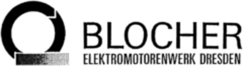 BLOCHER ELEKTROMOTORENWERK DRESDEN Logo (DPMA, 10.03.1992)