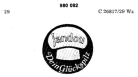 jandou Dein Glückspilz Logo (DPMA, 24.11.1977)