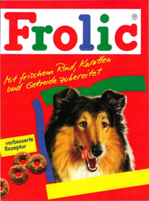 Frolic Mit frischem Rind, Karotten und Getreide zubereitet Logo (DPMA, 16.06.1993)