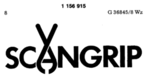 SCANGRIP Logo (DPMA, 27.05.1989)